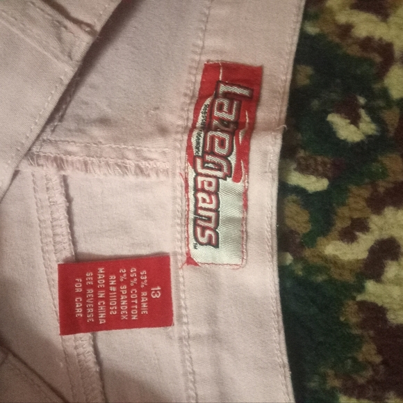 🤠Lazer Jeans Pink Cuffed Capris Size 13 - Picture 2 of 4